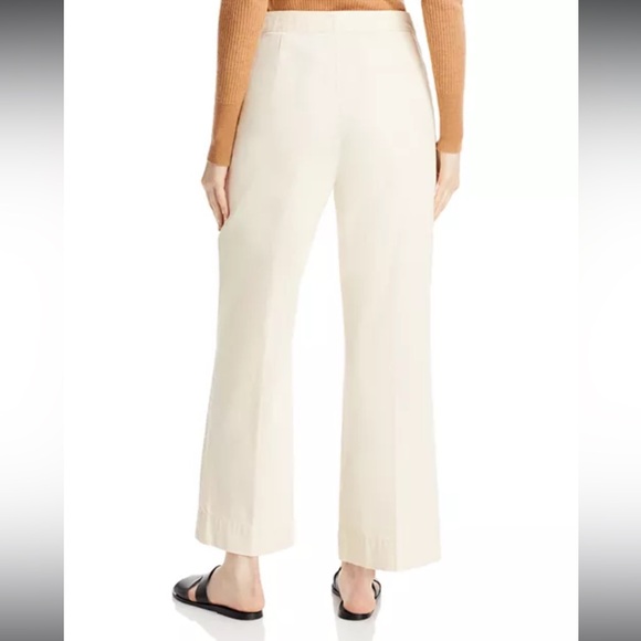 Tory Burch Wide Leg Denim Sailor Pant in Natural - Picture 2 of 11